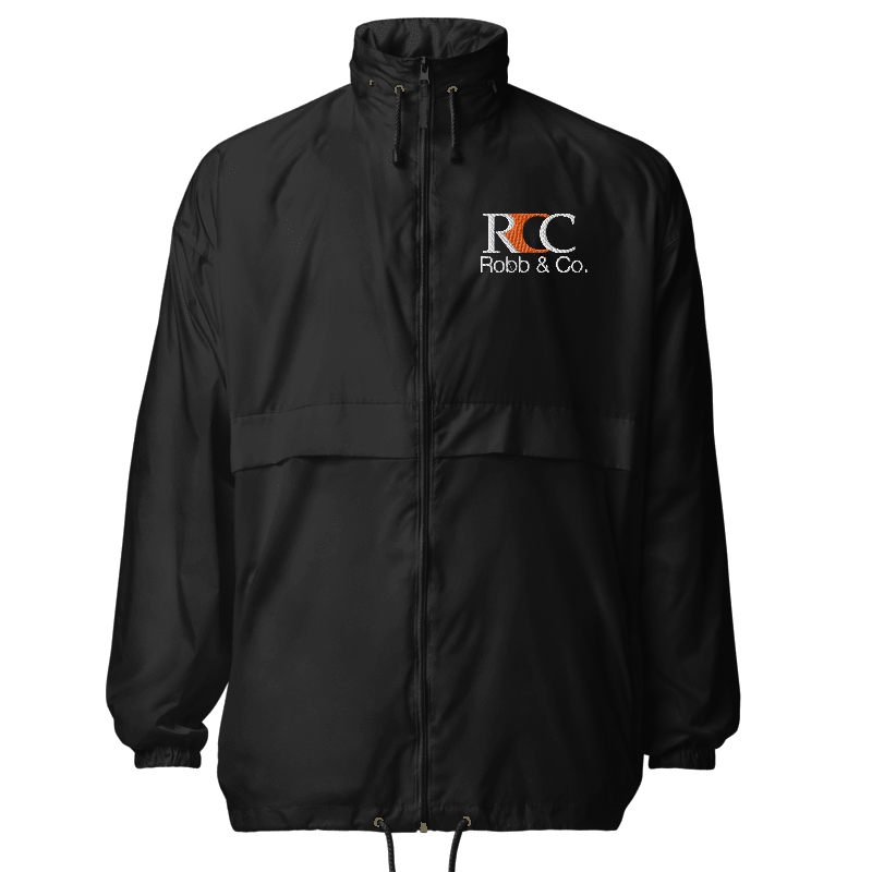 Robb & Co. Unisex Windbreaker (Black)