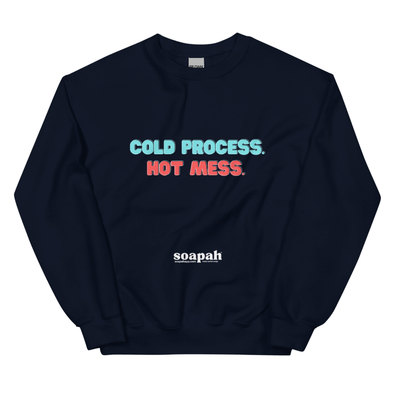 Soapah "Hot Mess" Unisex Crew Neck Sweatshirt - Navy