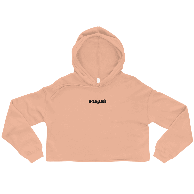 Soapah Women's Cropped Hoodie - Pink