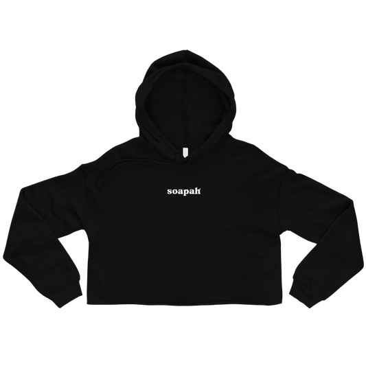 Soapah Women's Cropped Hoodie - Black