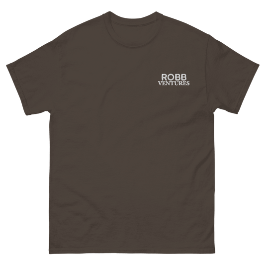 Robb Ventures Embroidered Logo Unisex Classic Tee - Dark Chocolate