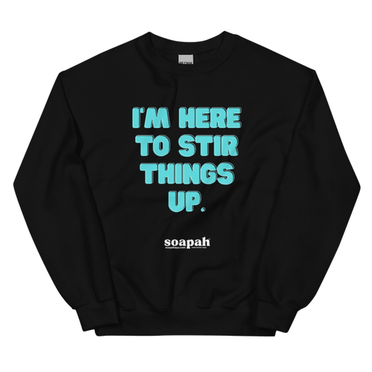 Soapah "Soapmaker" Unisex Crew Neck Sweatshirt - Black