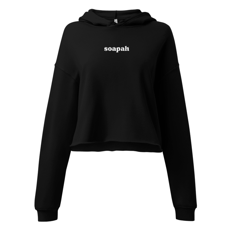 Soapah Women's Cropped Hoodie - Black