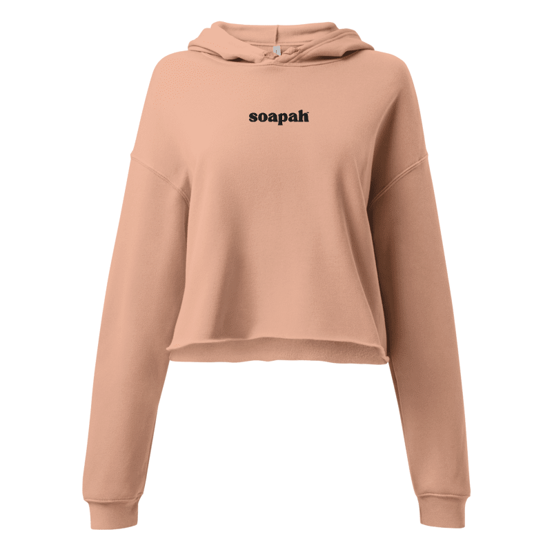 Soapah Women's Cropped Hoodie - Pink