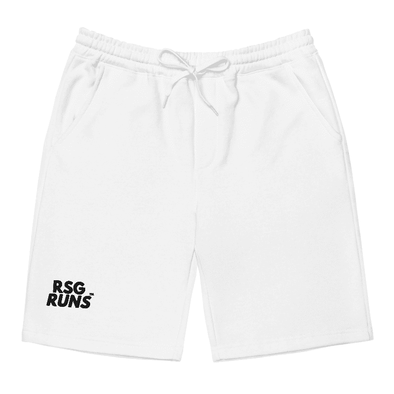 RSG Runs Men's Fleece Shorts (White)