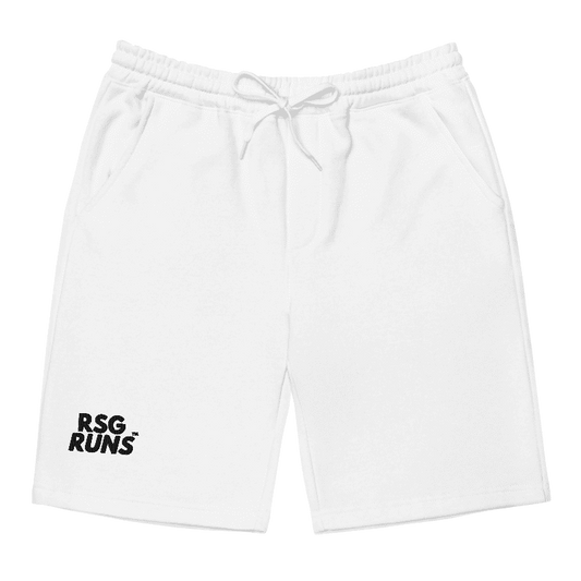 RSG Runs Men's Fleece Shorts (White)