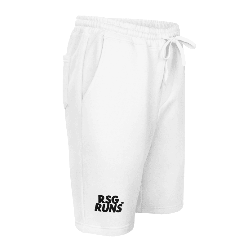 RSG Runs Men's Fleece Shorts (White)