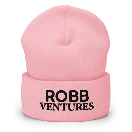 Robb Ventures Cuffed Beanie - Baby Pink
