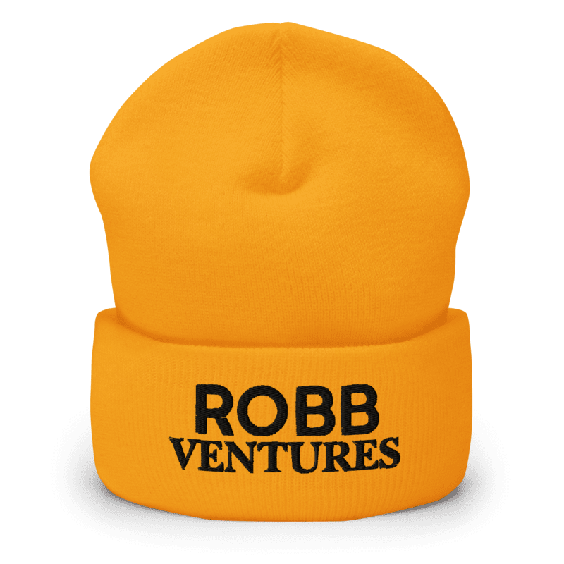 Robb Ventures Cuffed Beanie - Gold