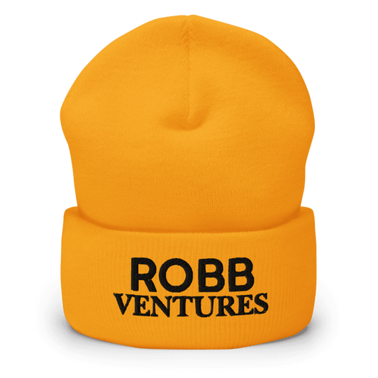 Robb Ventures Cuffed Beanie - Gold