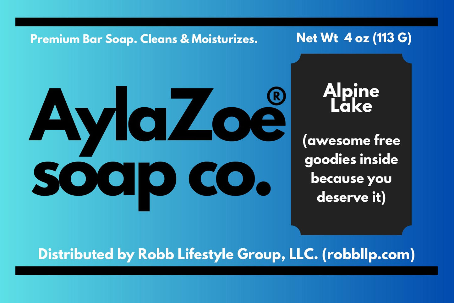 AylaZoe Soap Co. - Alpine Lake 4oz Bar Soap