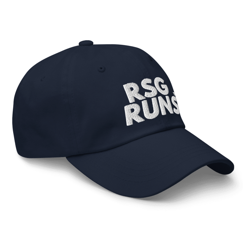 RSG Runs Text Logo Dad Cap (Navy)