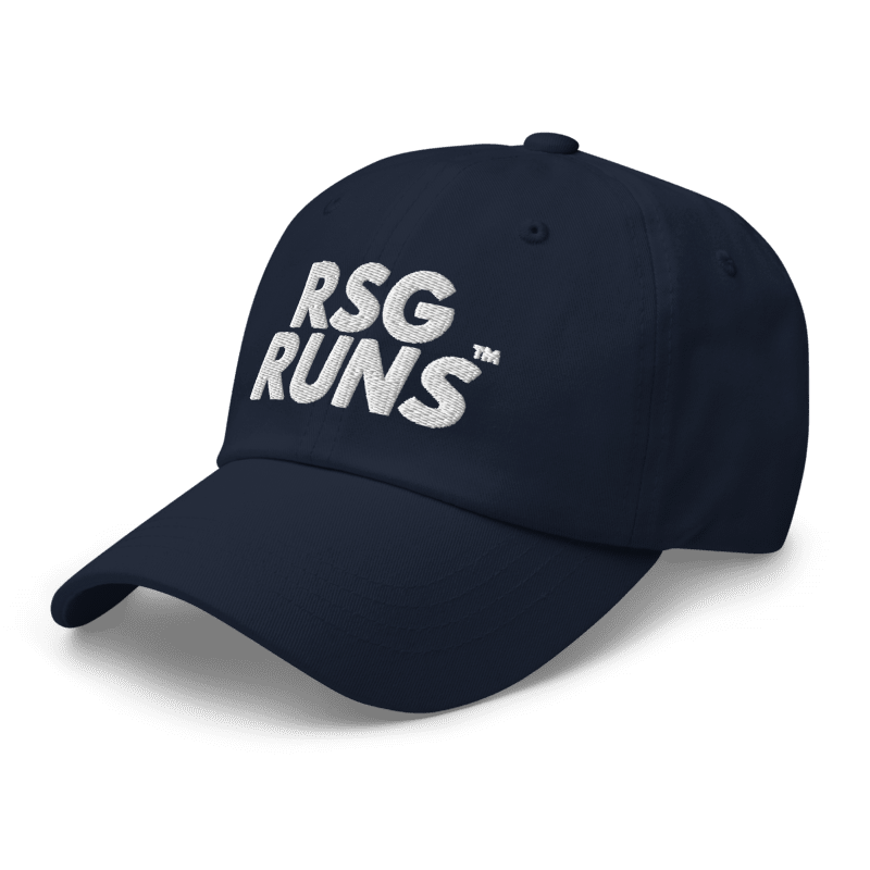 RSG Runs Text Logo Dad Cap (Navy)