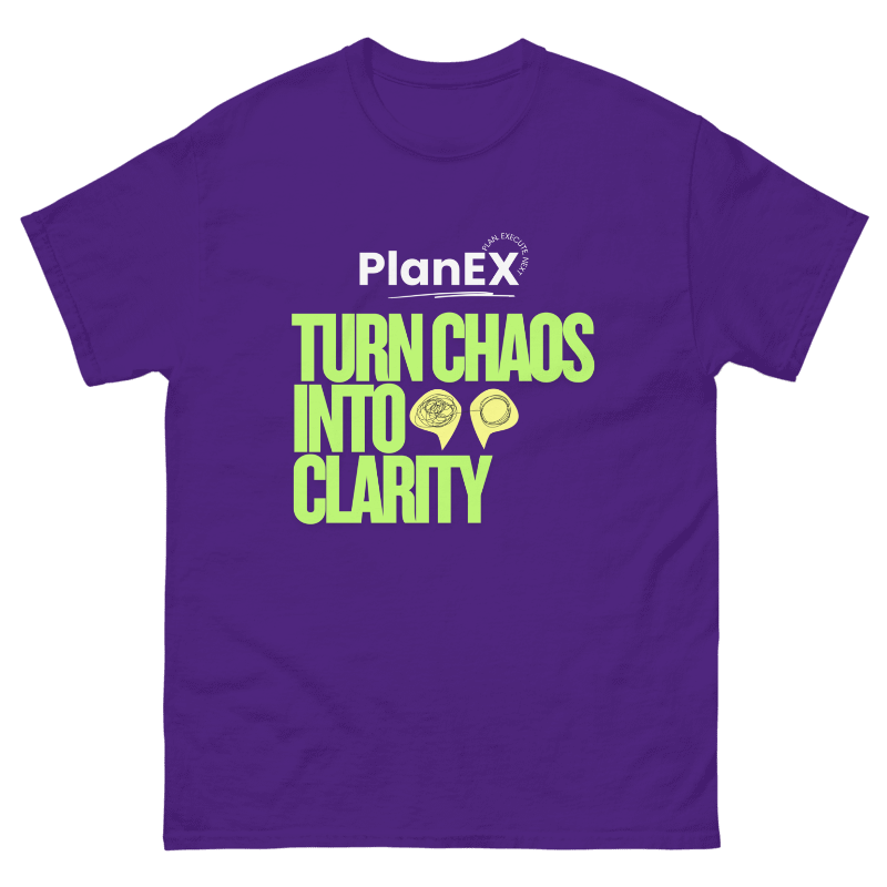 PlanEX - Turn Chaos Into Clarity T-Shirt (Purple)