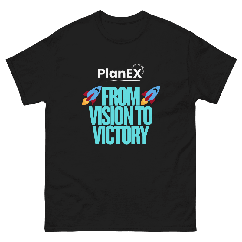 PlanEX - From Vision To Victory T-Shirt (Black)