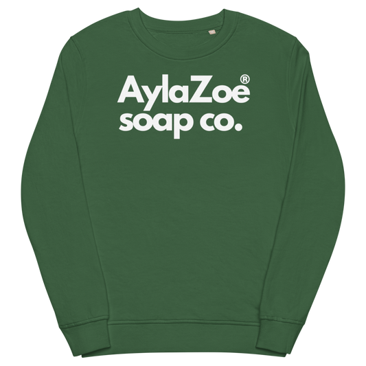 AylaZoe Unisex Organic Sweatshirt - Bottle Green
