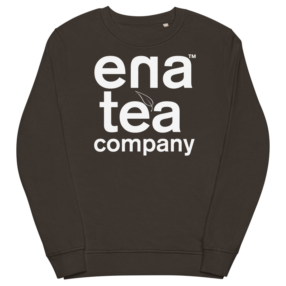 Ena Tea Company Unisex Organic Sweatshirt - Deep Charcoal Grey