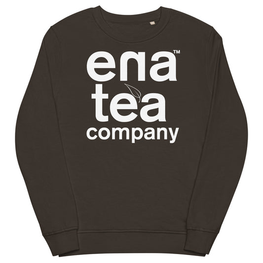 Ena Tea Company Unisex Organic Sweatshirt - Deep Charcoal Grey