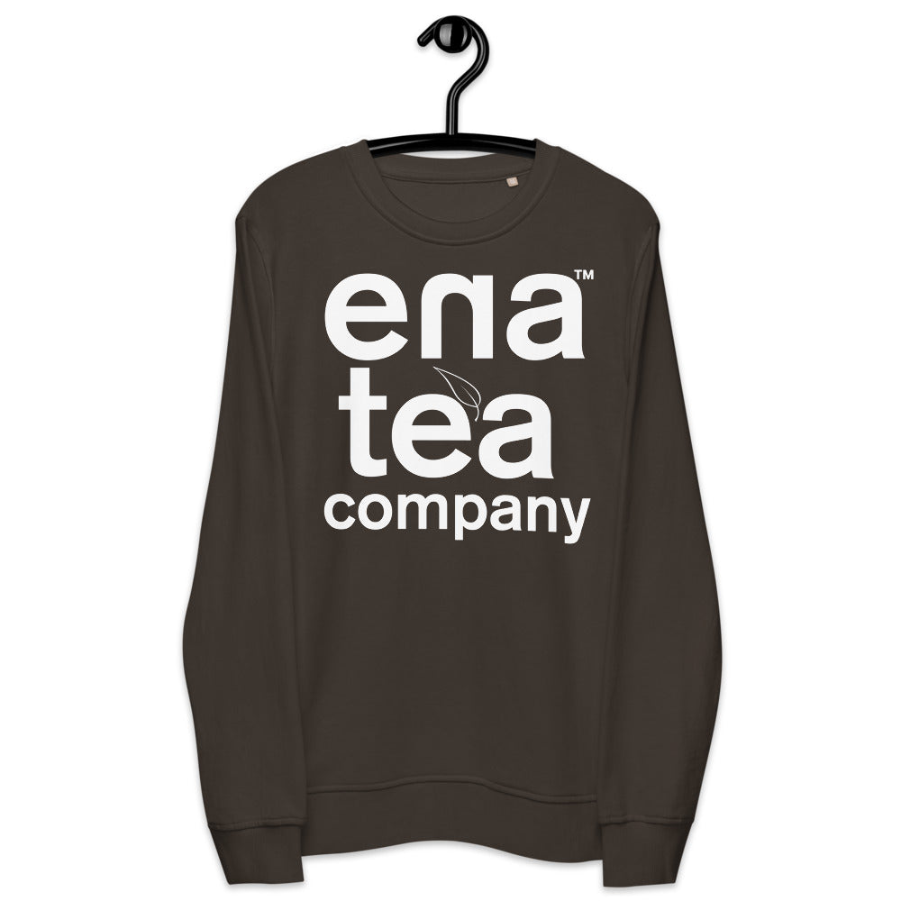 Ena Tea Company Unisex Organic Sweatshirt - Deep Charcoal Grey