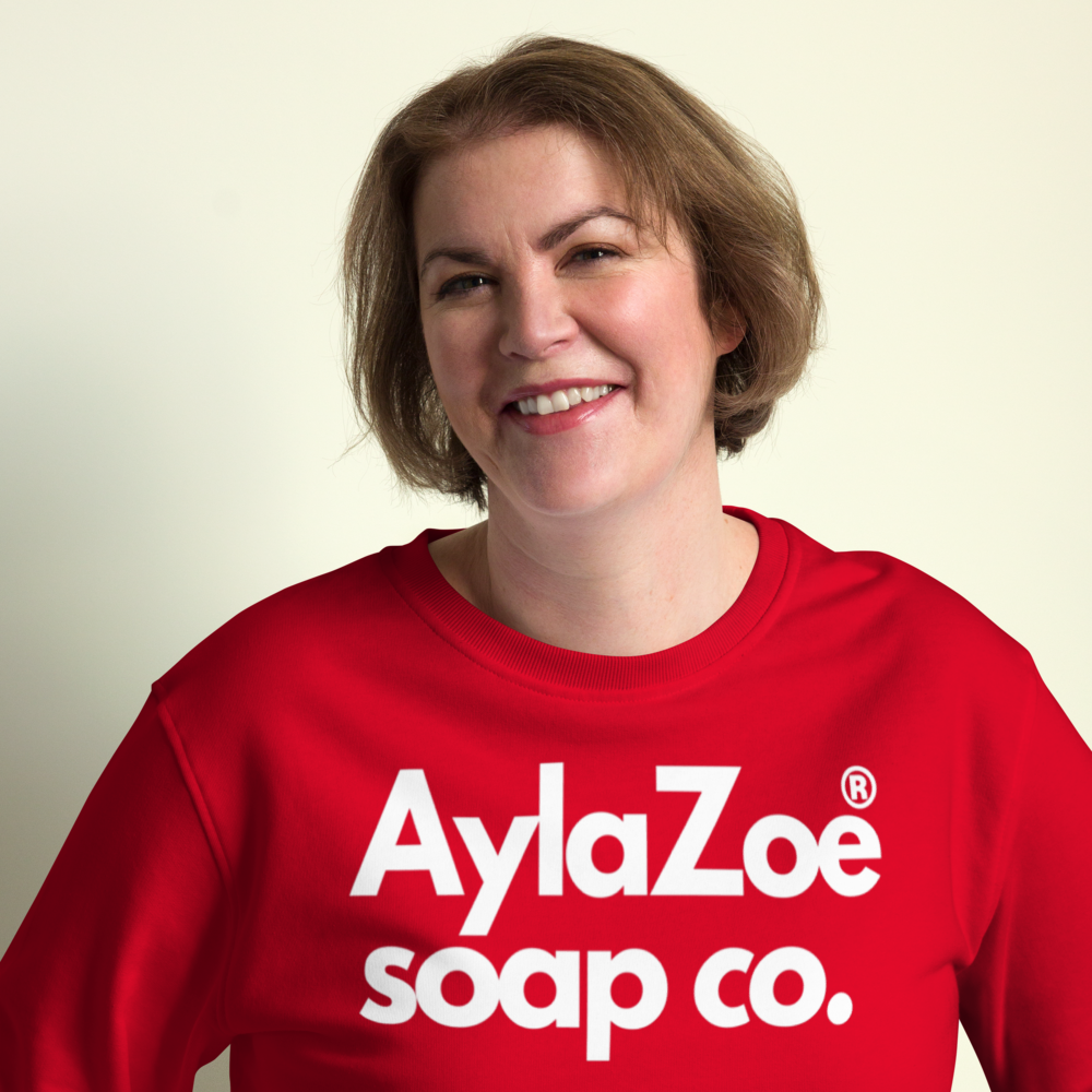 AylaZoe Unisex Organic Sweatshirt - Red