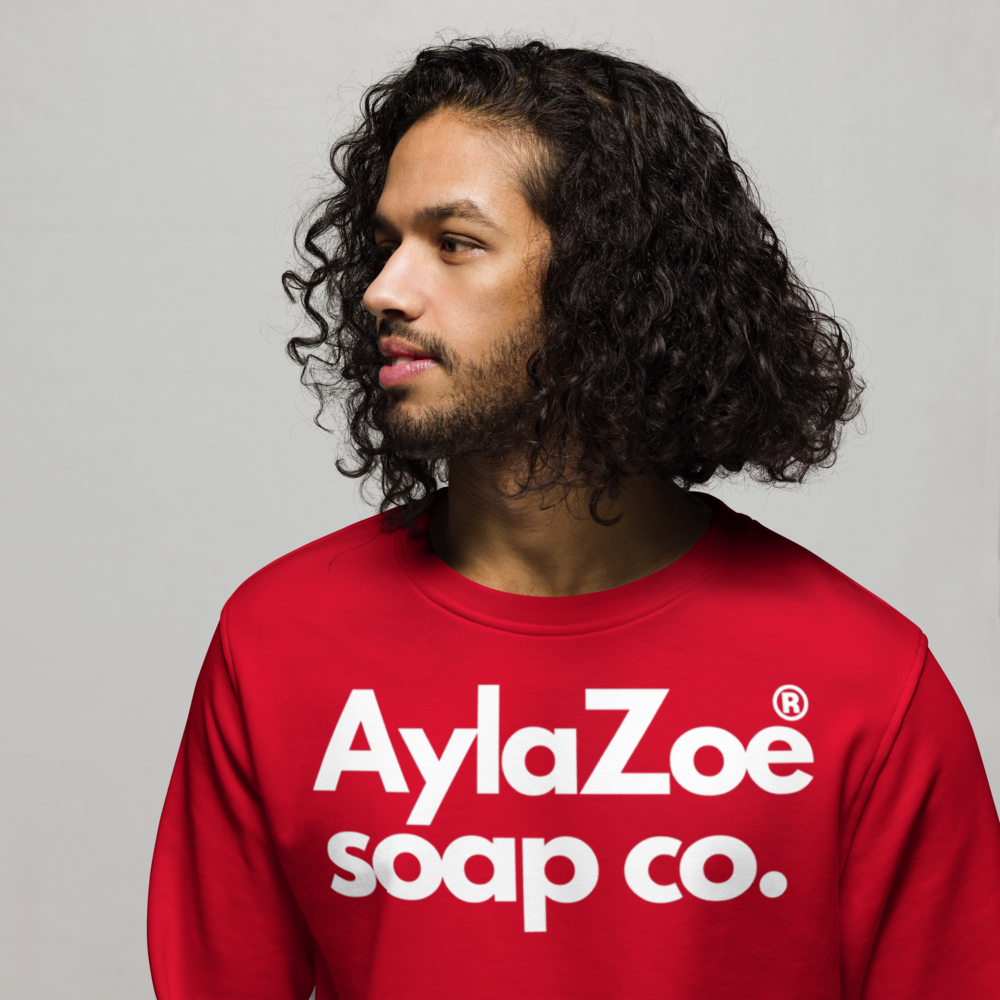 AylaZoe Unisex Organic Sweatshirt - Red