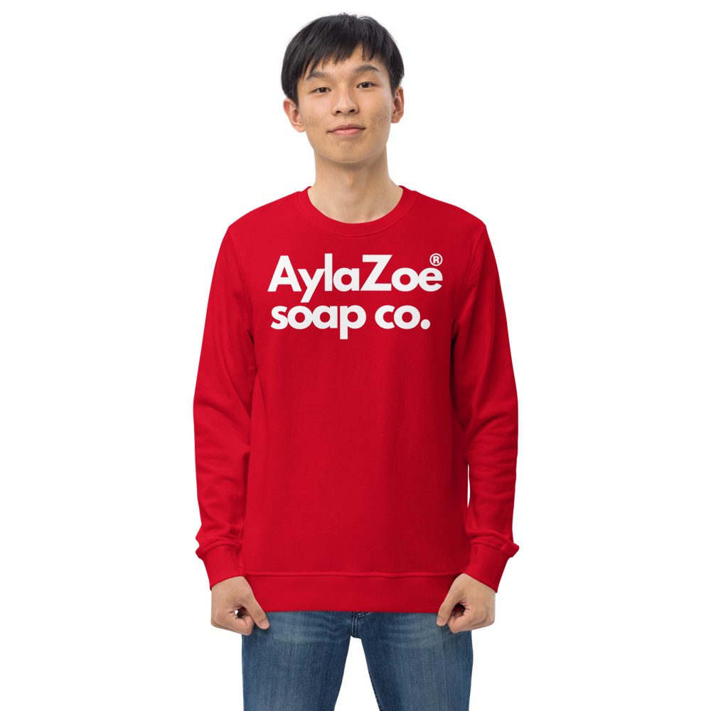 AylaZoe Unisex Organic Sweatshirt - Red