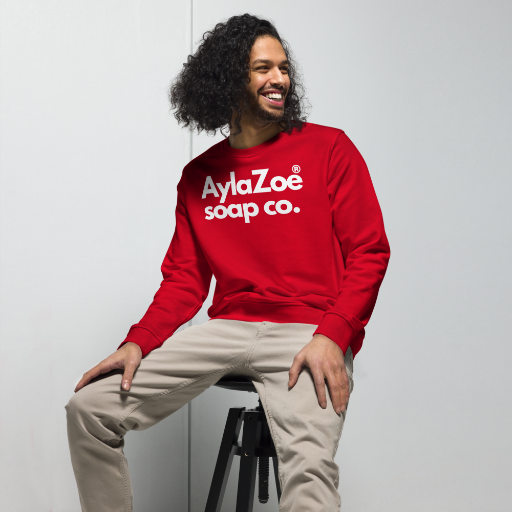AylaZoe Unisex Organic Sweatshirt - Red