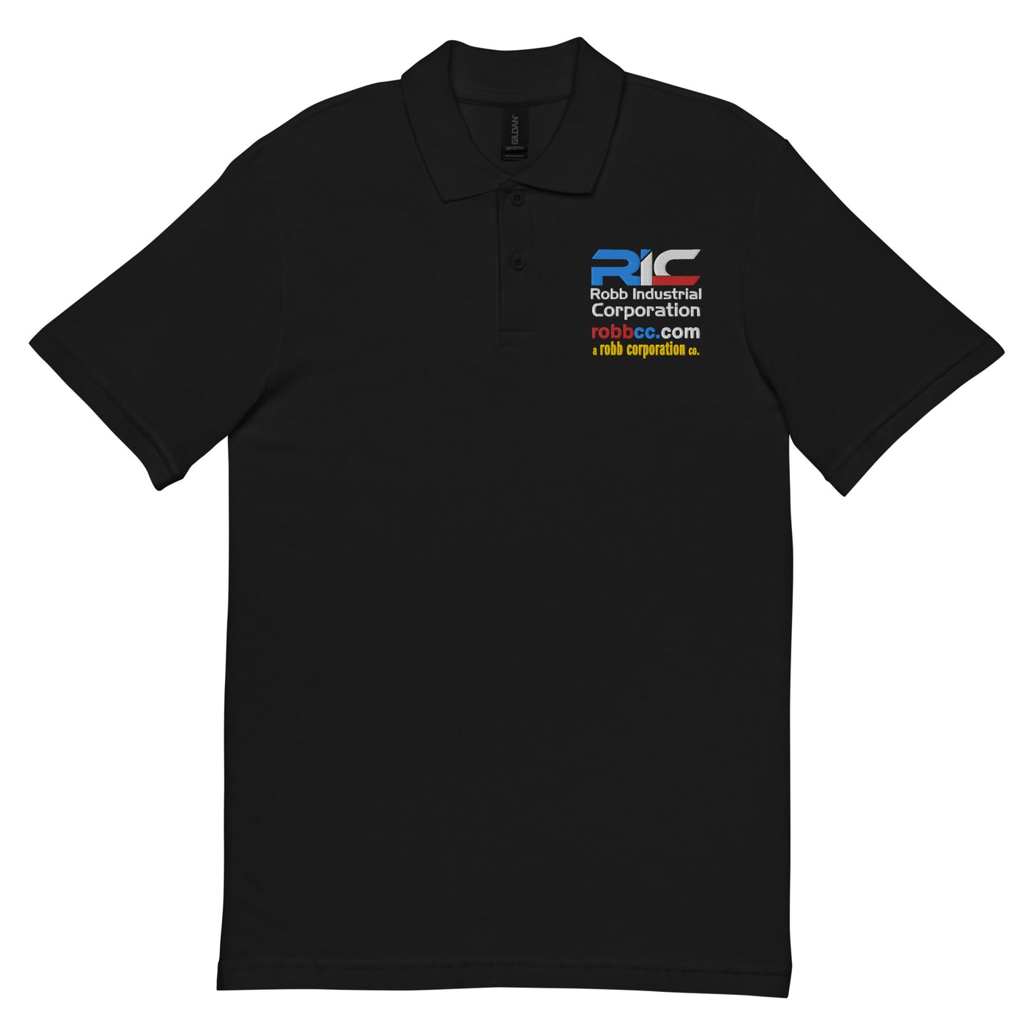 Robb Industrial Corporation pique polo shirt (black)
