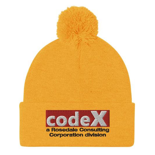 codeX Pom Pom Knit Cap (gold)