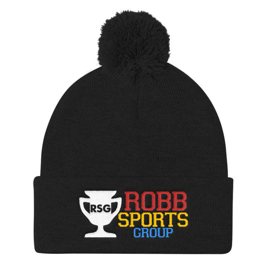 Robb Sports Group Pom Pom Knit Cap (black)