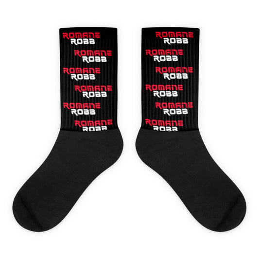 Romane Robb logo (socks)
