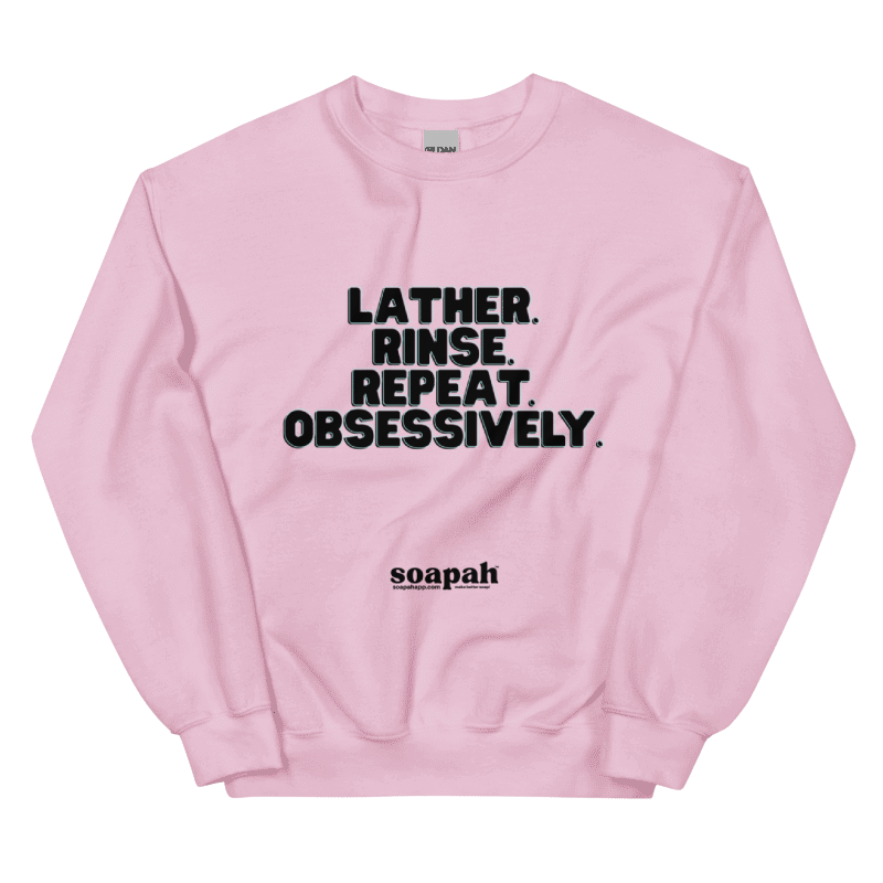 Soapah "Lather" Unisex Crew Neck Sweatshirt - Pink