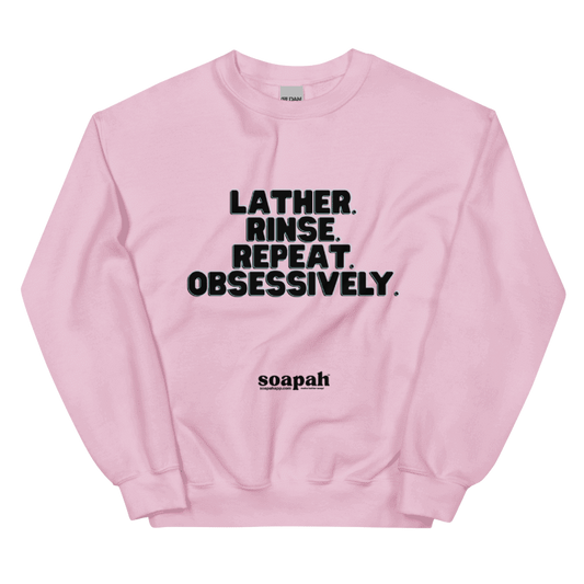 Soapah "Lather" Unisex Crew Neck Sweatshirt - Pink