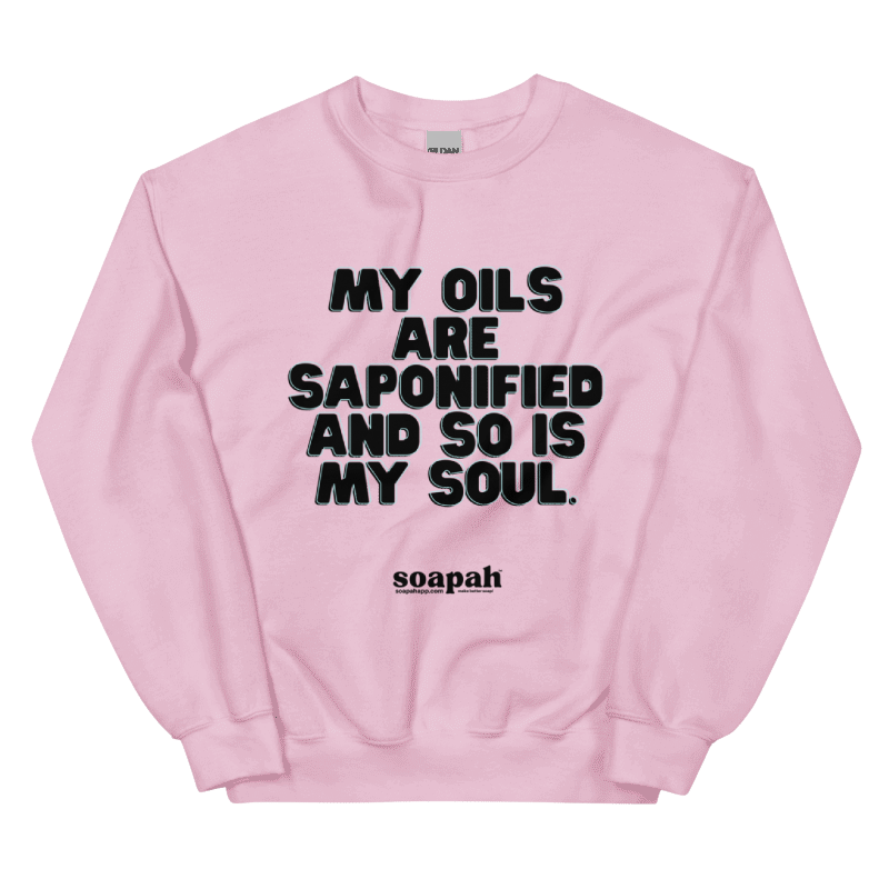 Soapah "Saponified Soul" Unisex Crew Neck Sweatshirt - Pink