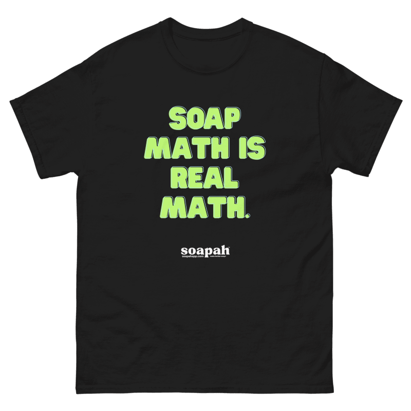 Soapah "Soap Math" Unisex T-Shirt - Black