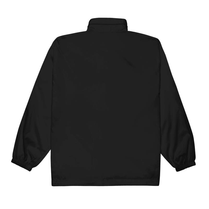 Robb Ventures Embroidered Logo Unisex Windbreaker - Black