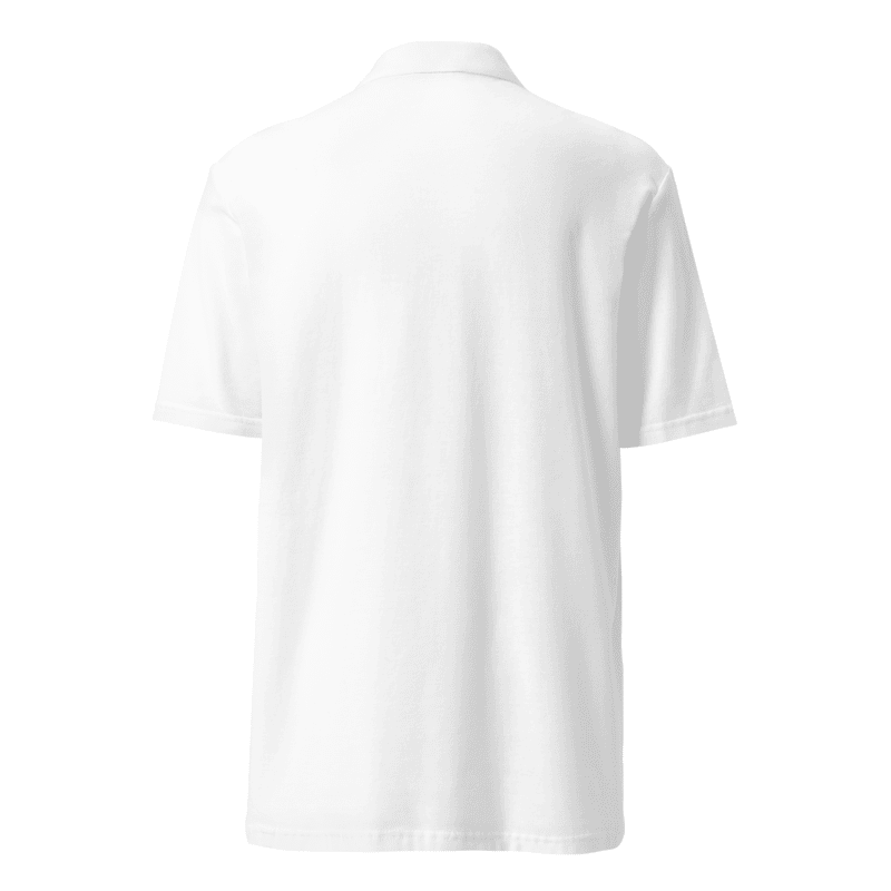 Robb Ventures Embroidered Logo Unisex Pique Polo Shirt - White