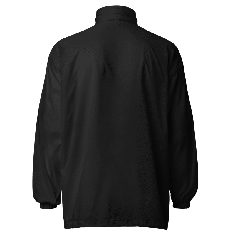 Robb Ventures Embroidered Logo Unisex Windbreaker - Black