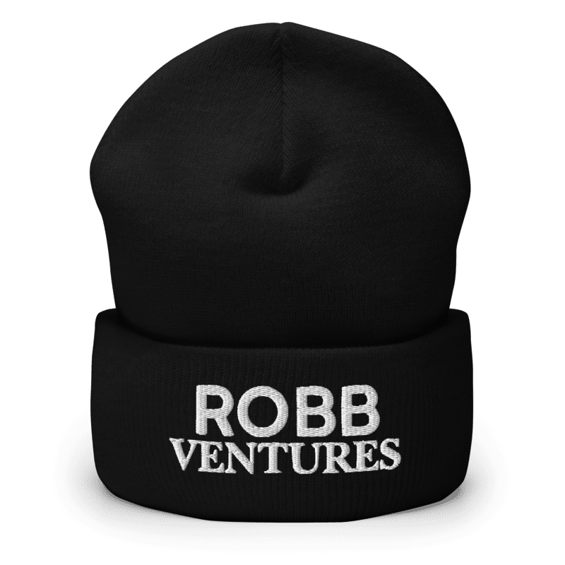 Robb Ventures Cuffed Beanie - Black