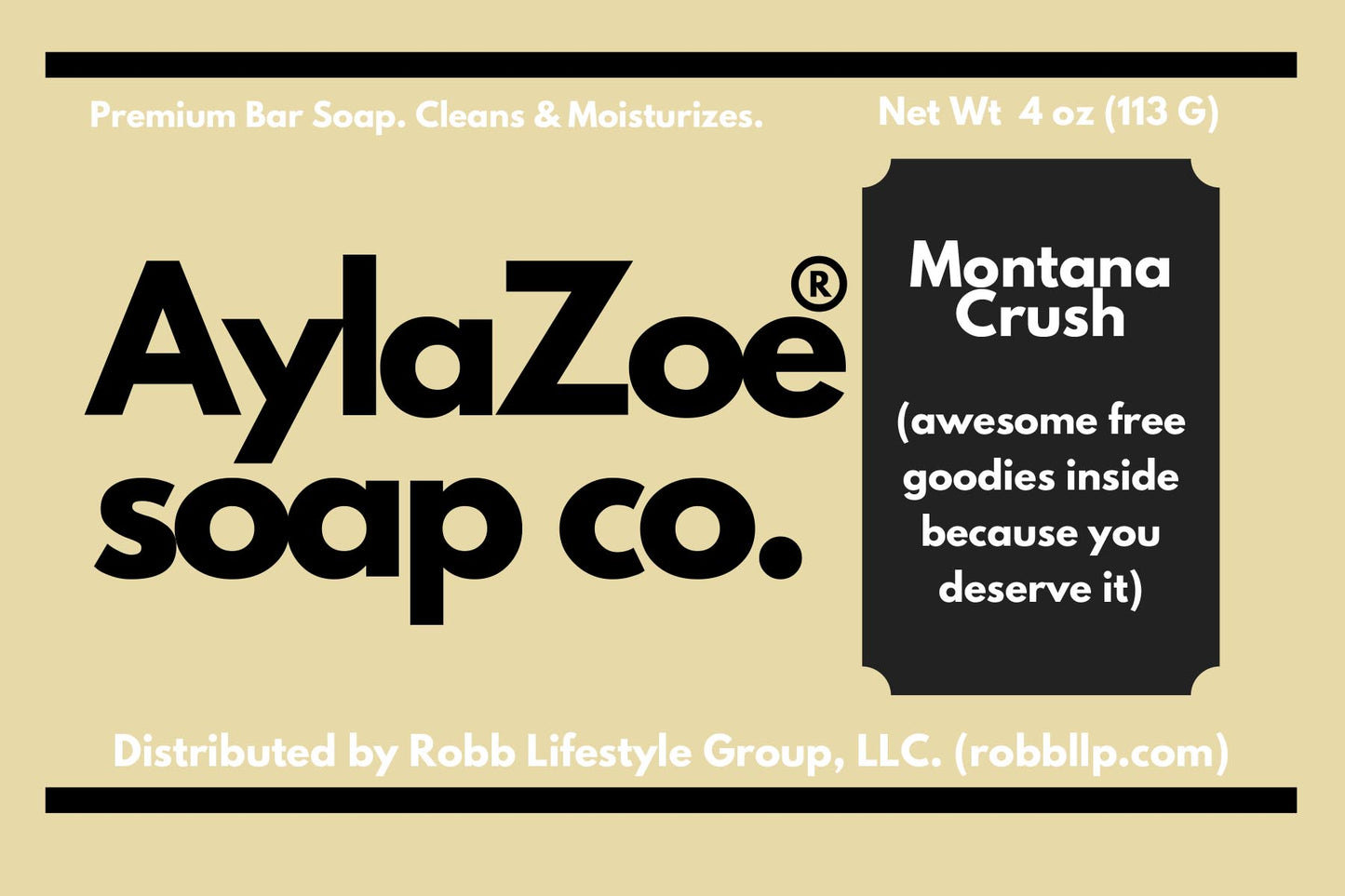 AylaZoe Soap Co. - Montana Crush 4oz Bar Soap