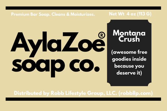 AylaZoe Soap Co. - Montana Crush 4oz Bar Soap