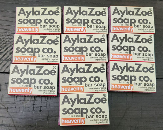 AylaZoe Soap Co. - Heavenly 1oz Bar Soap (ten pack)