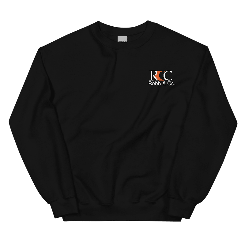 Robb & Co. Unisex Crew Neck Sweatshirt (Black)
