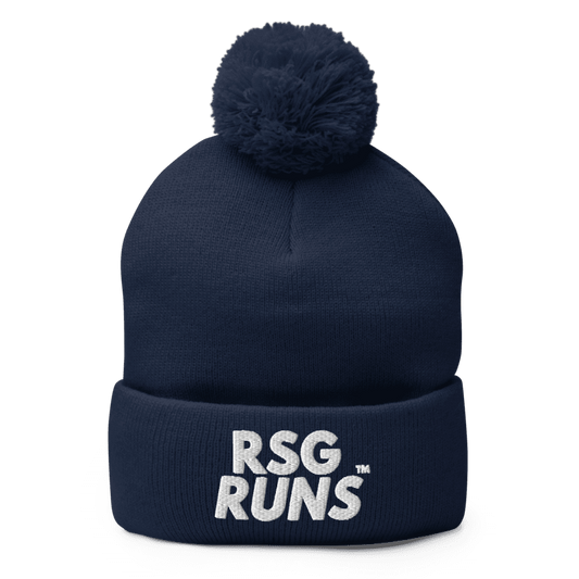 RSG Runs Pom-Pom Knit Cap (Navy)