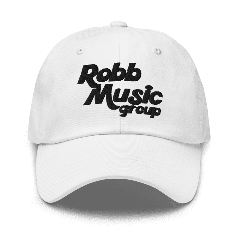 Robb Music Group Dad Cap - White