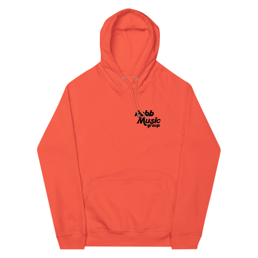 Robb Music Group Unisex Eco Raglan Hoodie - Burnt Orange