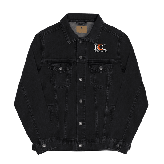 Robb & Co. Unisex Denim Jacket (Black)