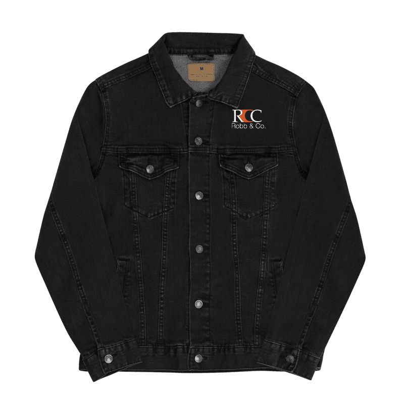 Robb & Co. Unisex Denim Jacket (Black)
