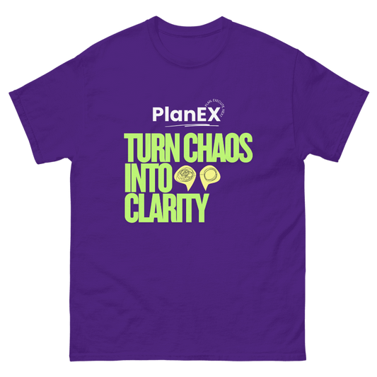 PlanEX - Turn Chaos Into Clarity T-Shirt (Purple)
