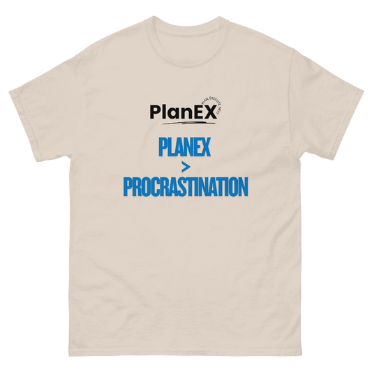 PlanEX - No Procrastination T-Shirt (Natural)